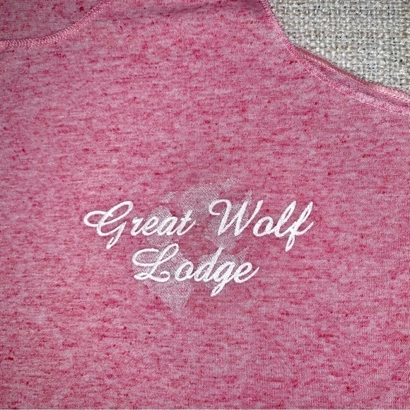 Coconut Creek GREAT WOLF LODGE Racerback Tank Heather Pink Top Women’s Small - Picture 2 of 9